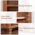 thumbnail image 3 of LELELINKY 5 Tier Book Shelf, Farmhouse Book Case, 70" Tall Shelf with Open Display Storage, Wooden Bookshelves for Living Room, Home Office, Brown, 3 of 9