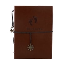 Botattraeck Photo Album Scrapbook 30 Sheets/60 Pages Premium Black Paper Memory Book Vintage DIY Leather Cover Photo Book for Kids Graduation Wedding Anniversary Birthday Gifts