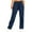 Blue, variant on BLVB Women's Wide Straight Leg Sweatpants Trendy Drawstring Baggy Sweatpants High Waisted Casual Trousers Jogger Pant