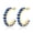 Gld,September, variant on Pink Gold Plated Half Hoop Earrings for Women Trendy, Chunky Gold Hoops, Cubic Zirconia Huggie Earrings, Birthstone Cubic Zirconia Imitation Diamond Crystal Hypoallergenic Hoop