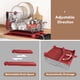 thumbnail image 4 of Escurridor de Trastes Acero Inoxidable para Mostrador de Cocina, Escurridor de Platos con Soporte para Copas de Vino, Estante para Cubiertos y Almohadilla de Secado Adicional, 4 of 6
