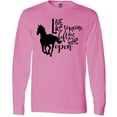 thumbnail image 3 of Inktastic Live Like Someone Left the Gate Open Horse Silhouette Long Sleeve T-Shirt, 3 of 5
