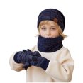 thumbnail image 2 of 3 Piece Winter Hat Scarf Glove Sets for Toddler Boys Girls Size 1-11 Youth Thermal Warm Fleece Lined Beanies Hats Neck Gaiters Scarves and Gloves, 2 of 5