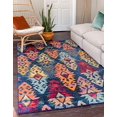 thumbnail image 2 of Unique Loom Sedona Tapis Motif Surteint 9' x 12' Rectangle Bleu Marine/gris, 2 of 5