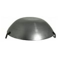 12 Inches Carbon Steel Flat Bottom Wok with Two Side Handle, 14 Gauge