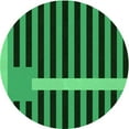 thumbnail image 1 of Ahgly Company Machine Washable Indoor Round Transitional Deep Emerald Green Area Rugs, 3' Round, 1 of 7