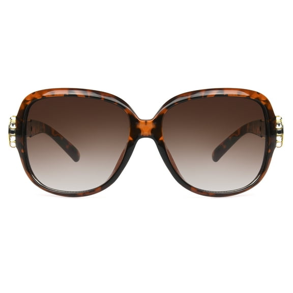 Betsey Johnson Women's Oversized Square Tort Sunglasses