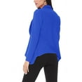 thumbnail image 4 of Moa Collection Women's Long Sleeve Open Front Blazer Solid Office Jacket (S-3XL), 4 of 6