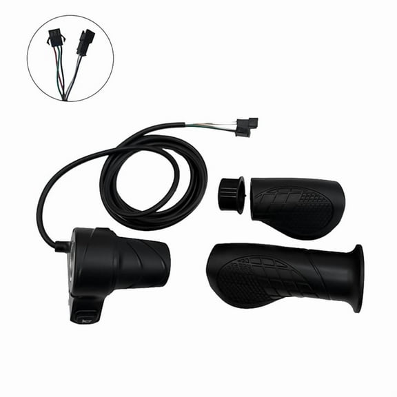 Half Handlebar Accelerator SM Plug Left/Right Handle for E-Bike Half Twist Throttle Electric Scooter Bike