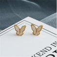 thumbnail image 4 of Pendientes de personalidad Pendientes de mariposa hermosos para mujer Pendiente de moda exquisito, 4 of 5
