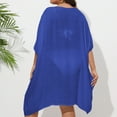 thumbnail image 4 of fatyb Women's Swimsuit Cover up Plus Size Short Sleeve Swimwear Dress Summer Bathing Suit Beach Coverups, 4 of 4