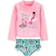 thumbnail image 1 of Set Rashguard Simple Joys de Carter's Girls Aqua Green 2T, 1 of 2