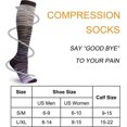 thumbnail image 2 of 4 Pairs Medical Sport Copper Compression Socks for Women & Men Circulation 15-20 mmHg is Best Support for Athletic Running Cycling, Nursing, Travel - Gradient Colors, 2 of 8