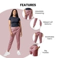 thumbnail image 2 of Paquete de 3 pantalones de chándal Common Stitch para mujer, pantalones de chándal acogedores para mujer, pantalones de yoga de forro polar para mujer (disponibles en Plus), 2 of 7