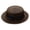 Coffee, variant on Toddler Kids Straw Bucket Hat with Bowknot Wide Brim Breathable Roll Up Sun Hat for Boys Girls Beach