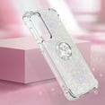 thumbnail image 6 of Slim Fit Case for Samsung Galaxy S23 FE,Soft Silicone TPU Glitter Liquid Quicksand Effect Ring Kickstand Case,Screen and Camera Protection Cover for S23 FE,WTZH Colorful, 6 of 14
