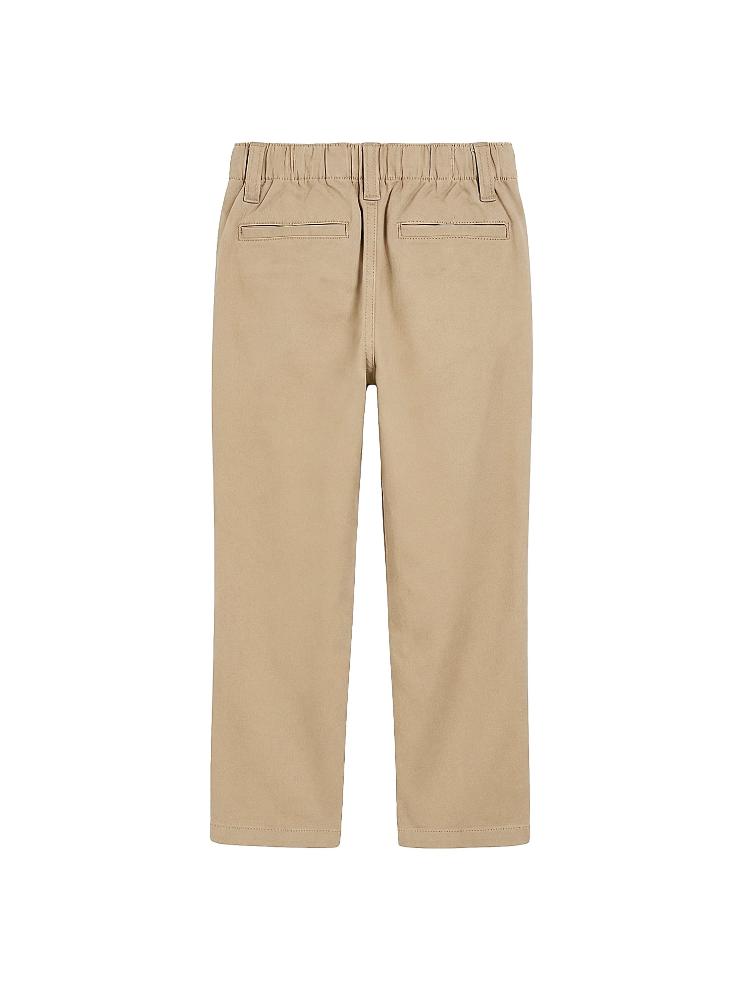 Wonder Nation Boys School Uniform Flat Front Performance Pants, Sizes 4-18 & Husky