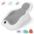 thumbnail image 1 of Soporte de baño para bebés por encima del recién nacido con termómetro gris, 1 of 6