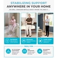 thumbnail image 6 of Stander Wonder Pole Slim, Tension Mounted Security Pole, Elderly Floor to Ceiling Grab Bar for Seniors, Bathroom Grab Bar Safety Rail, Supports 300 lbs, White, 6 of 10