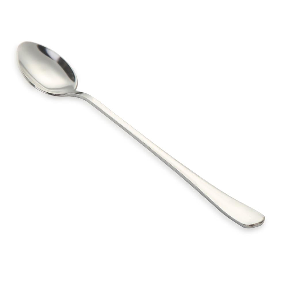 KingbeefLIU Spoons 1Pc Solid Color Stainless Steel Coffee Tea Cream Cocktail Stirring Spoon Cutlery Black