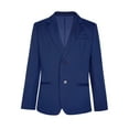 thumbnail image 1 of RUNQHUI Blazer Formel à Manches Longues pour Garçons Veste de Costume à Simple Boutonnage pour Enfants Bleu Marine 6, 1 of 6