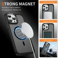 thumbnail image 2 of Dteck for iPhone 13 Pro Max Case with Magnetic, Compatible with MagSafe, Military Drop Protection Slim Translucent Matte Shockproof with Anti-Fingerprint Phone Case,Black, 2 of 8