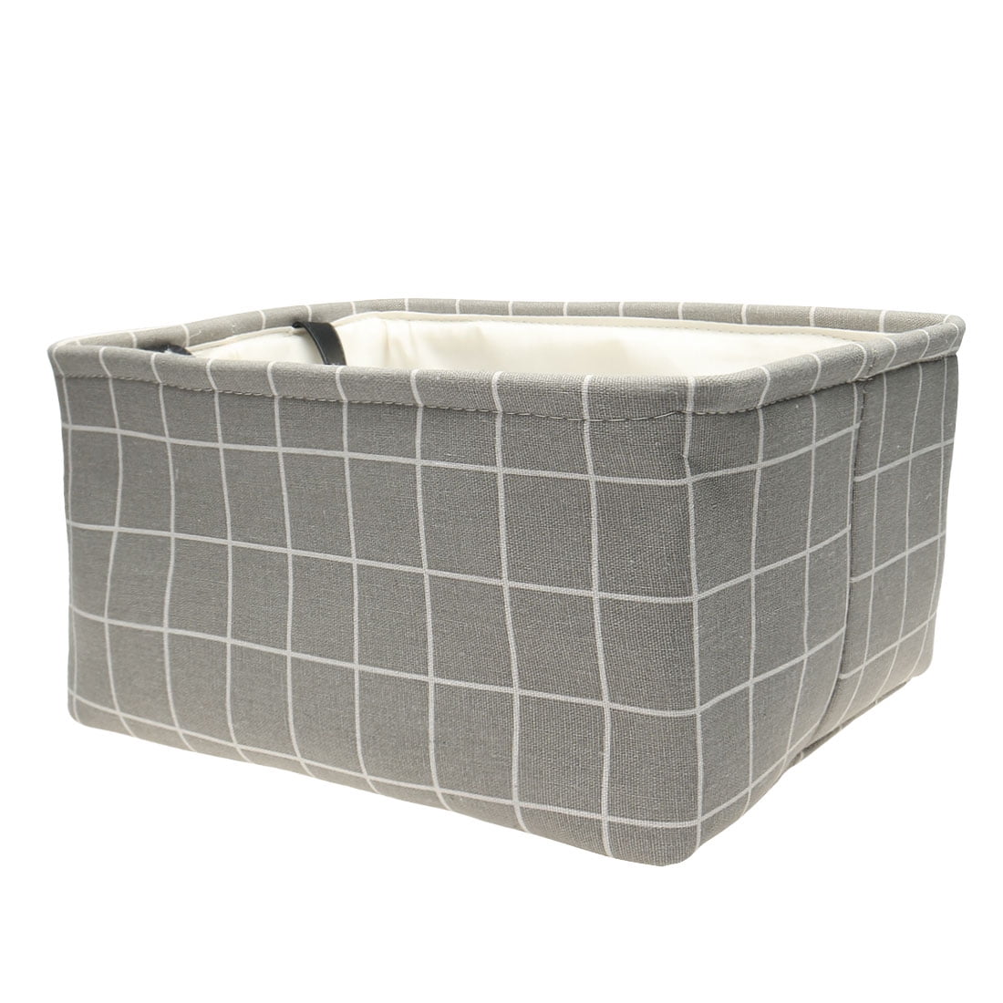 Foldable Storage Basket with Handles Fabric Closet Box Gray 13.8"x9.8