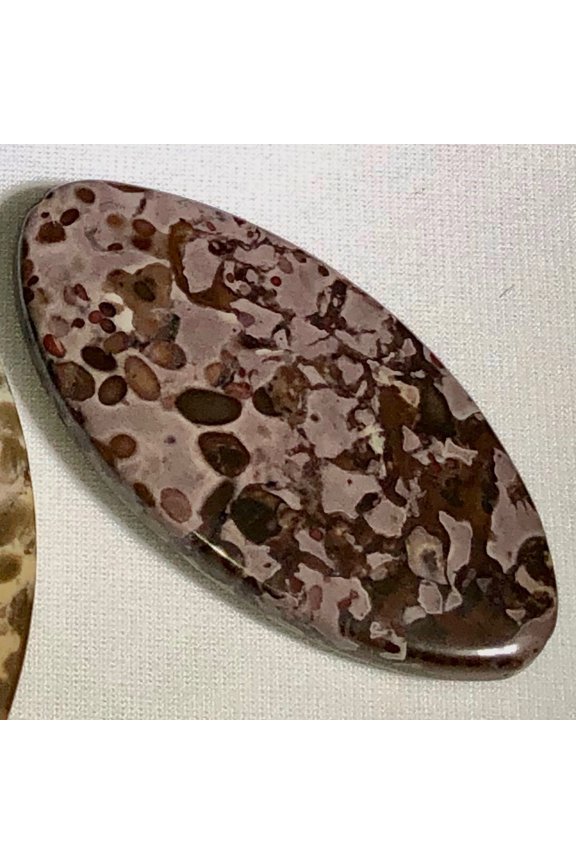 Wildly Exotic 2 Tiger Jasper Marquis Pendant 40x20x5mm Beads 6705