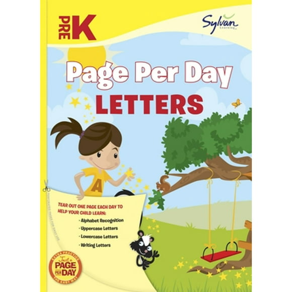 Pre-Owned Pre-K Page Per Day: Letters: Alphabet Recognition, Uppercase Letters, Lowercase Letters, (Paperback 9780307944559) by Sylvan Learning
