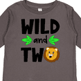 thumbnail image 4 of Inktastic Wild and Two Cute Lion Birthday Boys or Girls Long Sleeve Toddler T-Shirt, 4 of 5