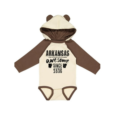 

Inktastic Arkansas Awesome Since 1836 Gift Baby Boy or Baby Girl Long Sleeve Bodysuit
