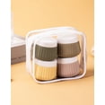 thumbnail image 6 of Micebay Travel Containers for Toiletries 4 Pack, TSA Approved Travel Size Toiletries, Portable Size Containers, With Clear Bag Leak Proof Silicone Jars, Essentials Creams Jars Carrying Small Items, 6 of 16