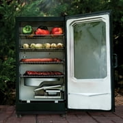 Masterbuilt 30-Inch Digital Electric Smoker with Window | Black Vertical Smoker | Model MB20071322