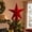 Red#2, variant on yuHome Christmas Tree Topper Star 3D Flocked Star Tree Top Ornament Holiday Tree Decorations for Home Party Christmas Tree Crown Decorative Star Christmas Supplies
