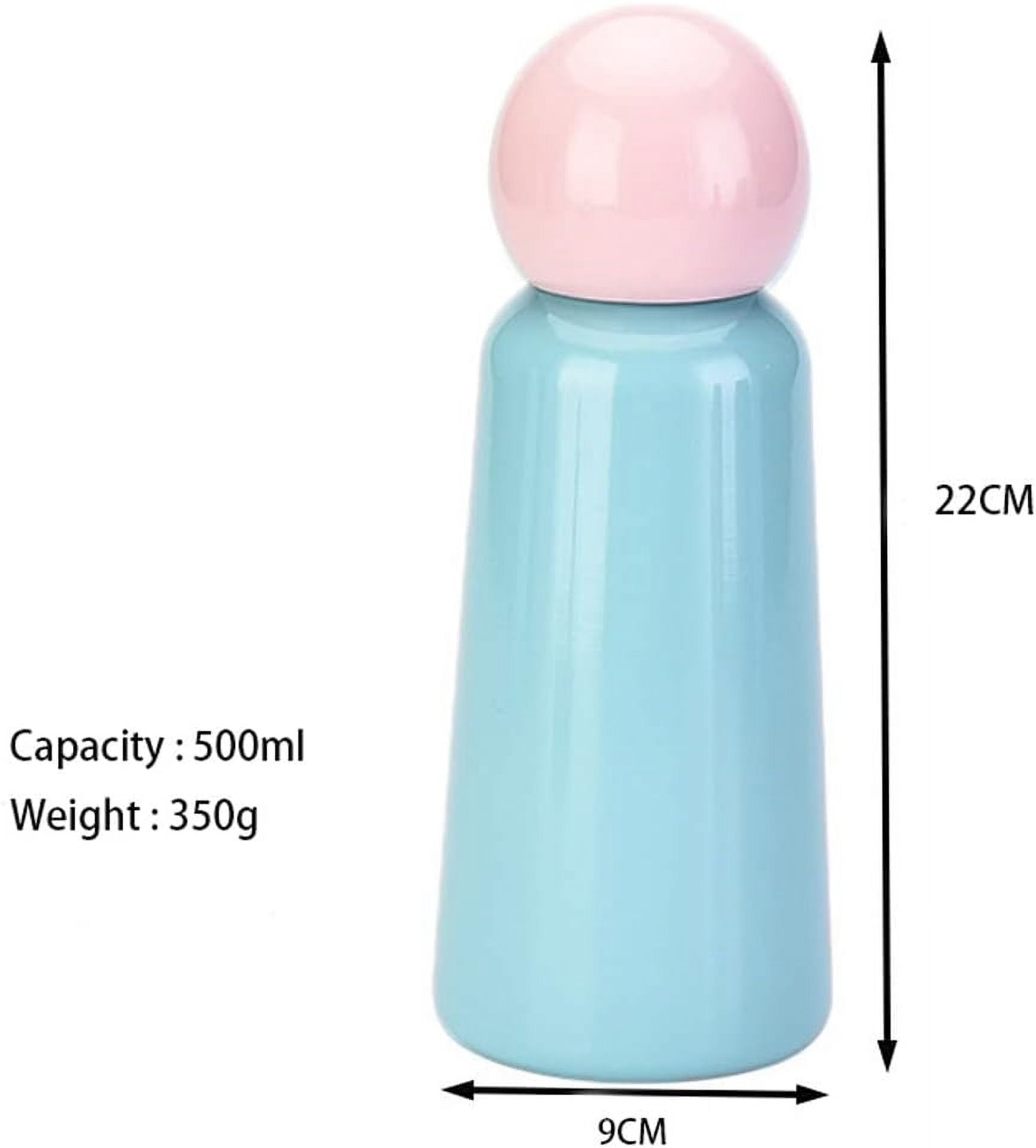 CATPAN 17 oz About 500 ML Stainless Steel Water Bottle - Vacuum Insulated Water Bottle -Hot&cold Drink Metal Water Flask,BPA Free (Powder blue)