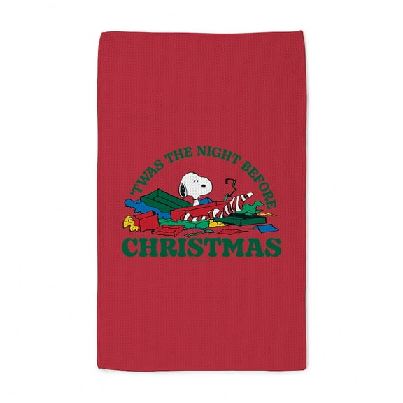 CafePress - Snoopy Night Before Christmas - Tea Towel