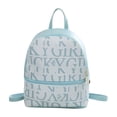thumbnail image 4 of Mini mochila para mujer, bolsa de almacenamiento para exteriores con cremallera, mochila de día, elegante bolso de viaje Azul, 4 of 9