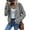 A Gray, variant on Women's Sweaters Fashion Casual Open Front Long Sleeve Chunky Knit Cardigans Outerwear Coats