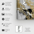 thumbnail image 4 of Runway Avenue Abstract Wall Art Canvas Prints 'Even More Love SILVER GOLD' Watercolor - Black, Gold, 4 of 4