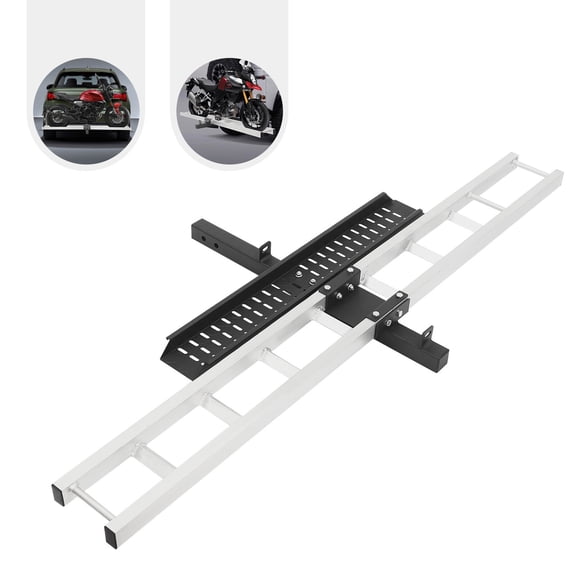 Motorcycle Carrier, Aluminum Hitch Carrier for Dirt Bikes, Motorcycle Bracket for Most Dirt Bikes and Motorcycles with a Maximum Tire Width of 4"