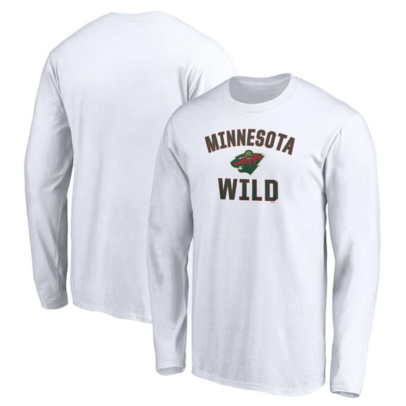 Men's White Minnesota Wild Victory Arch Long Sleeve T-Shirt