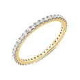 thumbnail image 3 of AFFY 0.50CT Moissanite Diamond Full Eternity Stackable Band Ring For Women in 14K Solid Yellow Gold-4.5, 3 of 7