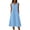 Sky Blue, variant on Bxsruta Women's Sleeveless Henley Midi Dress with Pockets Casual a Line Cotton Blend Tank Dress - Soft Breathable V Neck Pull on Summer Dress for Everyday Wear