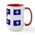 thumbnail image 2 of CafePress - Jumble Of Fleur De Lis Large Mug - 15 oz Ceramic Large White Novelty Mug, 2 of 4