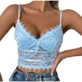 thumbnail image 3 of Aboser Womes Lace Bustier Tops Elegant Going Out Tube Top for Women Summer Trendy Y2k Crop Tops Soft Lace Trim Corset Top, 3 of 8
