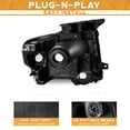 thumbnail image 3 of WEELMOTO Headlights Assembly for 2009-2014 Ford F150 Headlights Headlamp Replacement Black Housing Left+Right Set (Does NOT fit factory HID models), 3 of 8