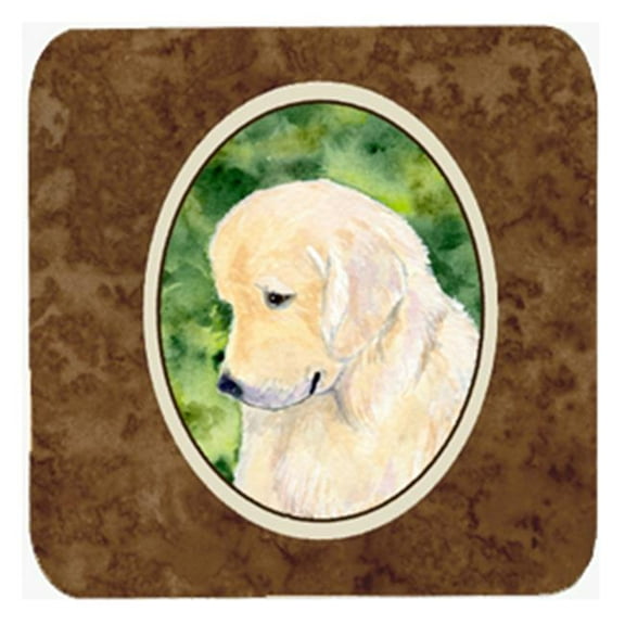 Golden Retriever Foam Coasters, Set - 4