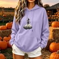 thumbnail image 2 of NSLGXD Vintage Witch Graphic Womens Hoodie Halloween Gothic Oversized Baggy Pocket Hooded Sweatshirt Long Sleeve Casual Autumn Pullover Tops S-XL, 2 of 6