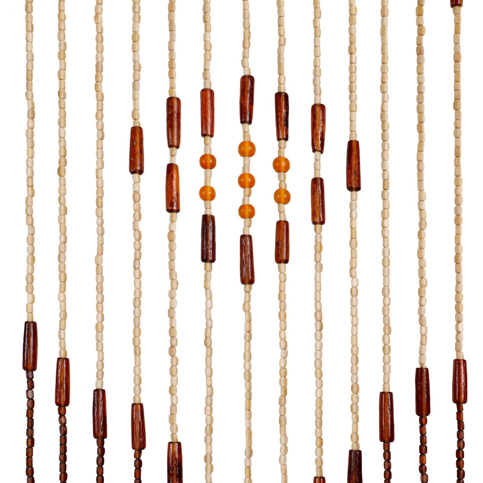31 Line Bead Curtain, 90x208cm String Door Curtains Beaded Wooden Curtain For Doorway