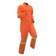 thumbnail image 6 of Txeol Men's Work Coverall High Visibility Overalls Mechanics Coveralls Workwear Jumpsuit with Multi Pockets Orange,XXL, 6 of 7